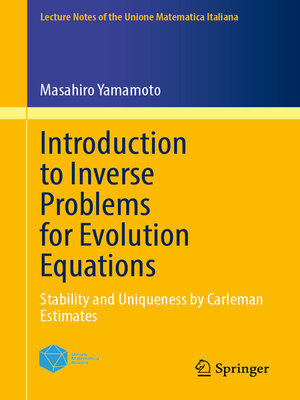 cover image of Introduction to Inverse Problems for Evolution Equations